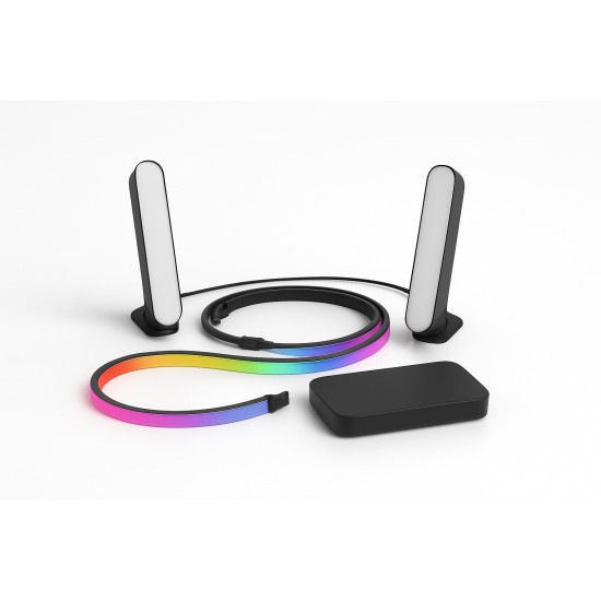 Set: 2x Play Lightbar schwarz + Play Gradient Lightstrip TV 65