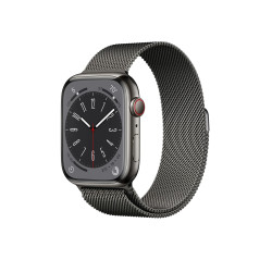 Apple Watch Series 8 45mm Edelstahl Milanaise Armband + Cellular