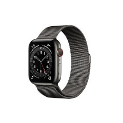 Apple Watch Series 6 44mm Edelstahl Milanaise Armband + Cellular