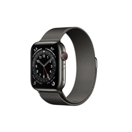 Apple Watch Series 6 44mm Edelstahl Milanaise Armband + Cellular