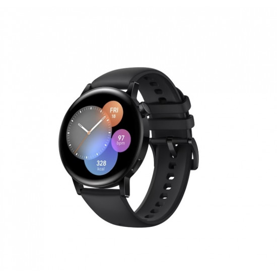 Huawei Watch GT 3 42mm schwarz Silikonarmband